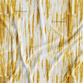 Dark Tie & Dye Yellow Printed Fabric Supplier